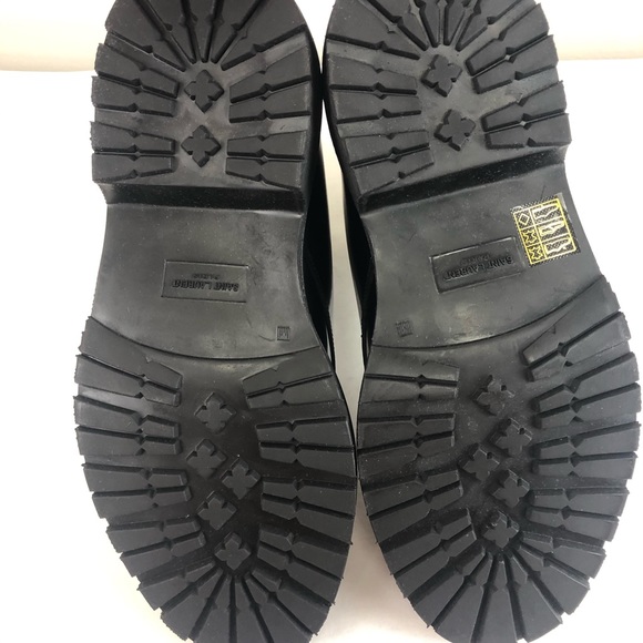 Saint Laurent Black Leather Combat Boots 38 - Picture 7 of 16